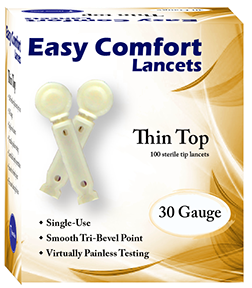 Homeaide Easy Comfort 30G Thin Top Lancets