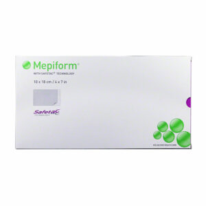 MONLYLCKE Mepiform Safetec Self Adherent Soft Silicone Dressing 4in x 7in Thin Flexible