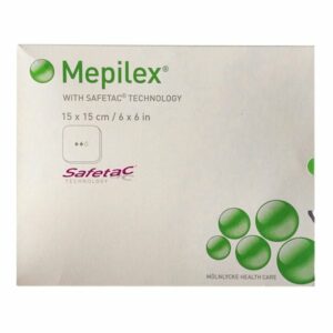 Mepilex Soft Silicone Absorbent Foam Dressing 6″ x 6″