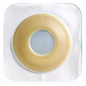 Ostomy Barrier Sur-Fit White Tape 57 mm 1-1/2 Inch Opening 5 X 5 In