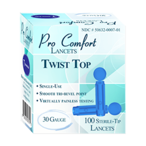 ProComfort Twist Top 30G Lancet