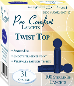 ProComfort Twist Top 31G Lancet