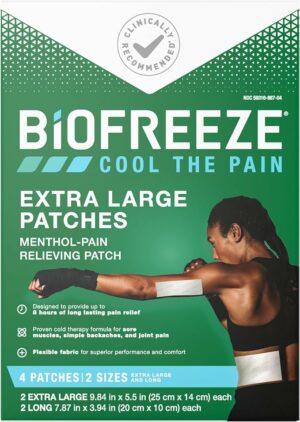 Biofreeze X-Large Patch 4ct