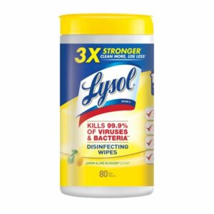 Lysol Disinfecting Wipes 80ct Lemon & Lime Scent
