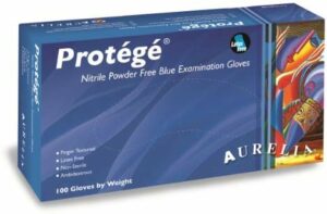 Protege Blue Stretch Nitrile Small Gloves