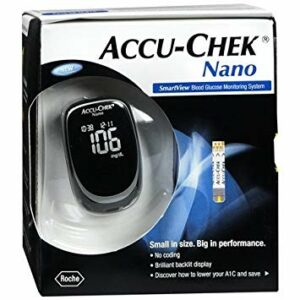 Accu Chek Nano Meter Kit with Sample Test Strips