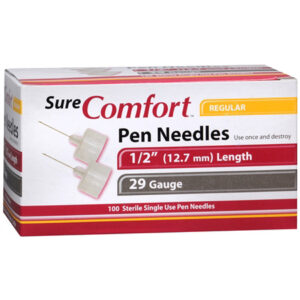 SureComfort Pen Needle 1/2 Length Needle 29G 12mm