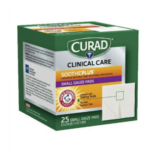 Curad A&H Soothe Plus Gauze Pad 2×2 25ct