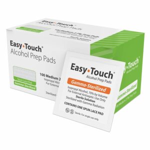 Easy Touch Alcohol Prep Pads 100ct.