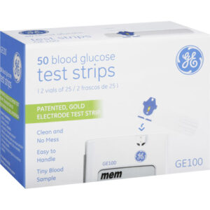 GE100 Blood Glucose Test Strips 50ct...