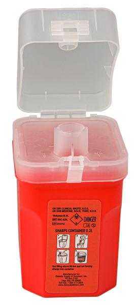 Home Aide Easy Comfort 0.2 Liter Sharps Container
