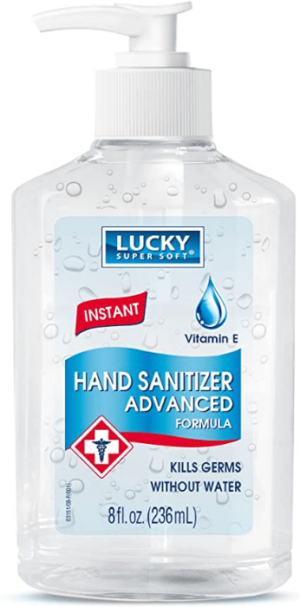 Lucky Hand Sanitizer 8oz Pump Classic 70%...