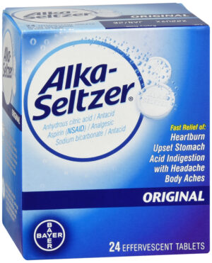 Alka-Seltzer Original w Aspirin 24ct