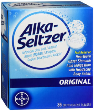 ALKA-SELTZER Original w Aspirin 36ct