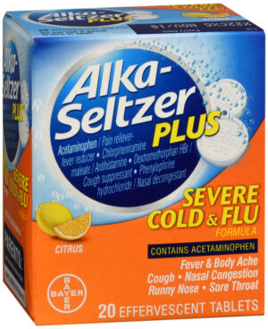 Alka-Seltzer Plus Severe Cold & Flu Eff 20ct...