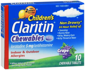 Claritin Children’s Grape Chewable tab 10’s