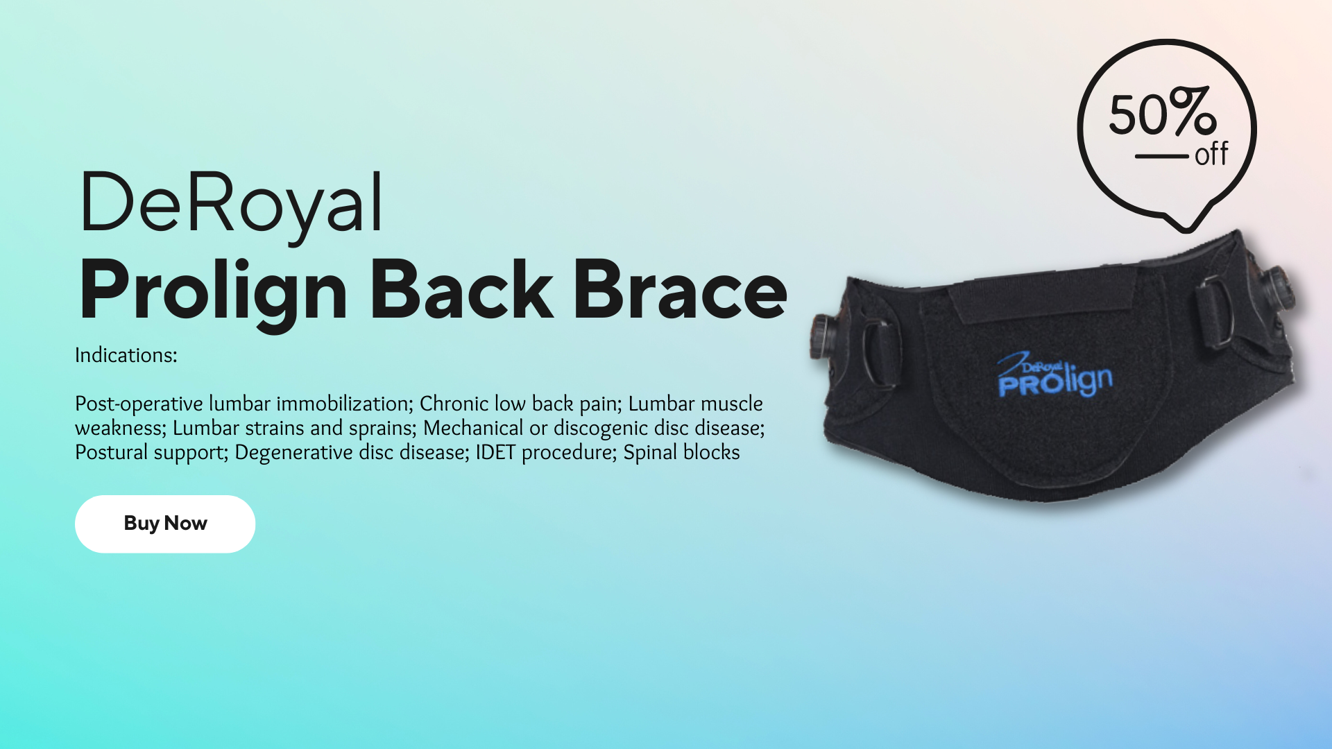 back brace web banner