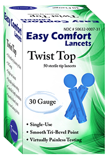 Home Aide True Comfort Safety Lancets 30g 100/Box...