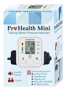 Home Aide ProHealth Mini Talking Blood Pressure Monitor