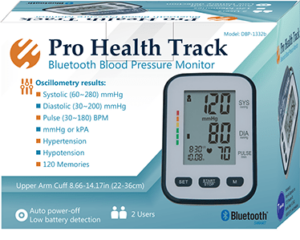 Home Aide Pro Track Bluetooth Blood Pressure Monitor