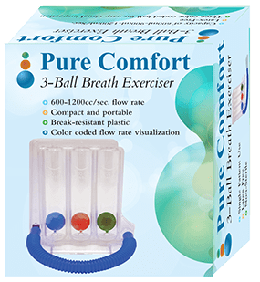 Home Aide Pure Comfort 3-Ball Breath Exerciser...